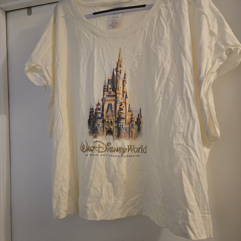 Walt Disney World 50th anniversary Cream T-Shirt